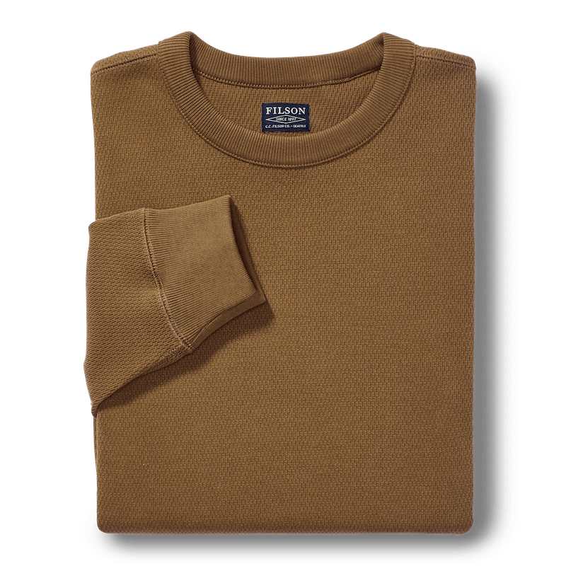 Waffle Knit Thermal Crewneck