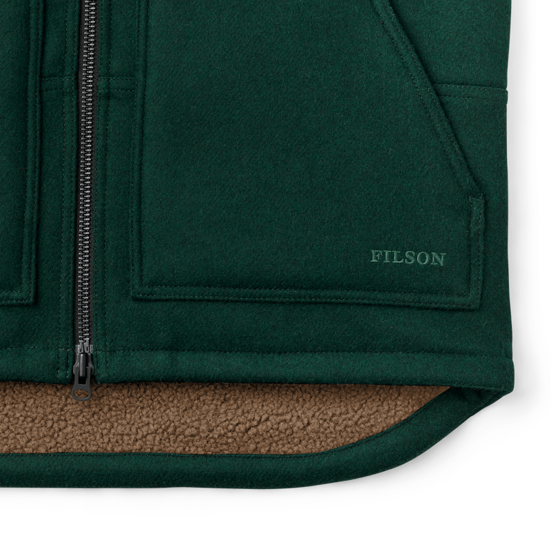 Lined Mackinaw Wool Work Vest