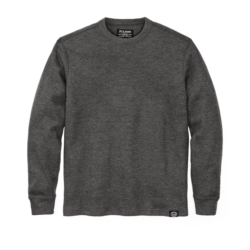 Waffle Knit Thermal Crewneck