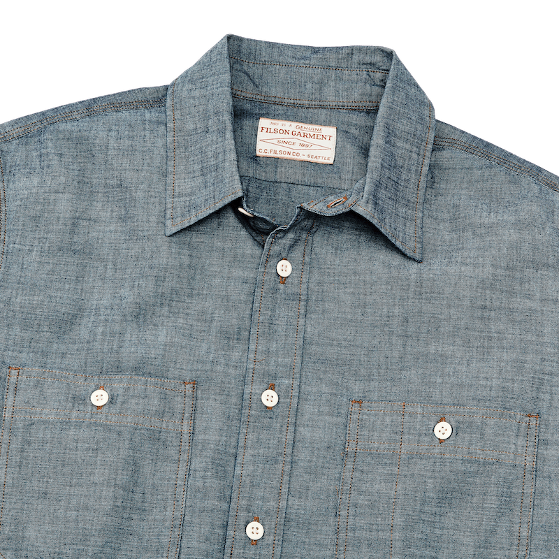 Short Sleeve Chambray Shirt