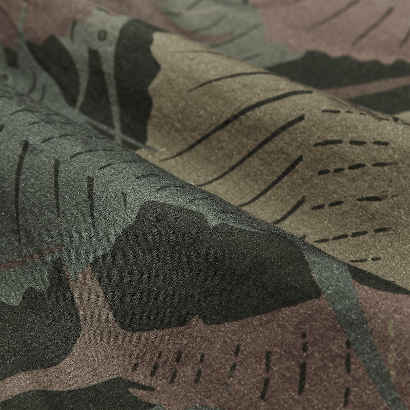 Washed Short Sleeve Feather Cloth Shirt