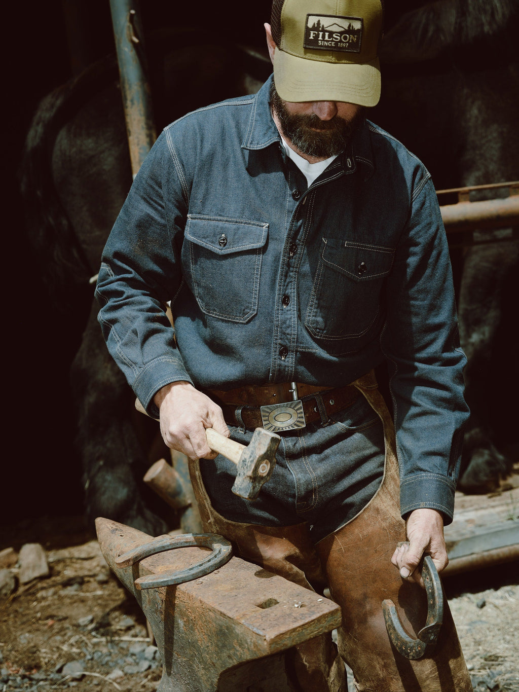 DENIM WORK SHIRT