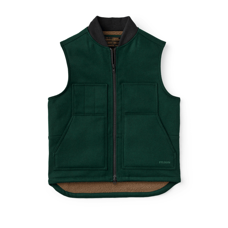 Lined Mackinaw Wool Work Vest
